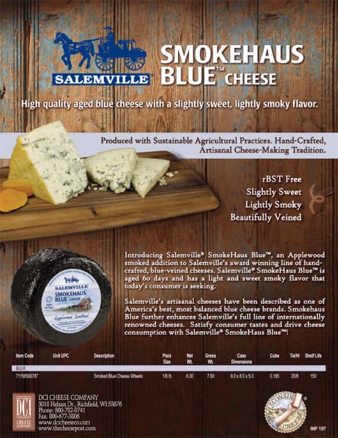 Salemville Smokehaus Blue Cheese sell sheet